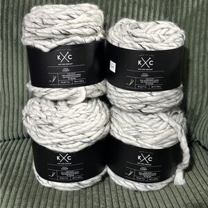 K+C Cozy Super Bulky Yarn in colorway black cream multi DISCONTINUED
